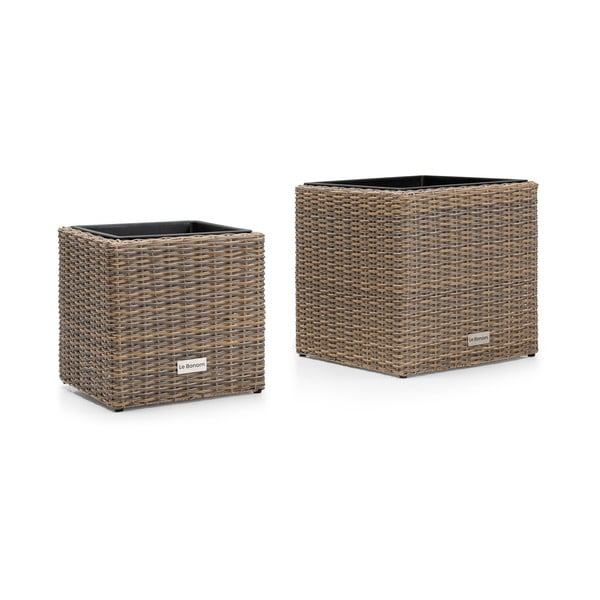 Komplekt hallidest aiakannudest Looduslik - Bonami Essentials-image-1