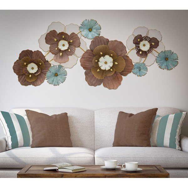 Metallist rippdekoratsioon Mauro Ferretti , 154 x 66 cm Flower Opas - Mauro Ferretti-image-1