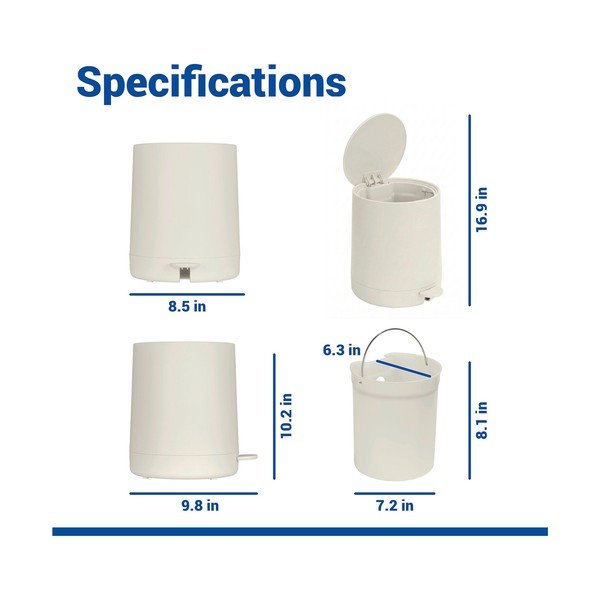 Kreemikas plastmassist prügikast 5 l Fablo - Wenko-image-4