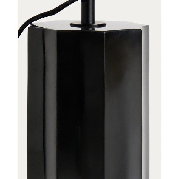 Valge/must põrandalamp klaasist varjuga (kõrgus 120 cm) Idela - Kave Home-image-2