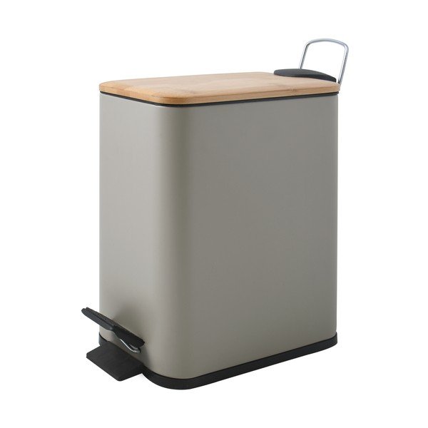 Hallikaspruun terasest prügikast 5 l Erik - Spirella-image-1