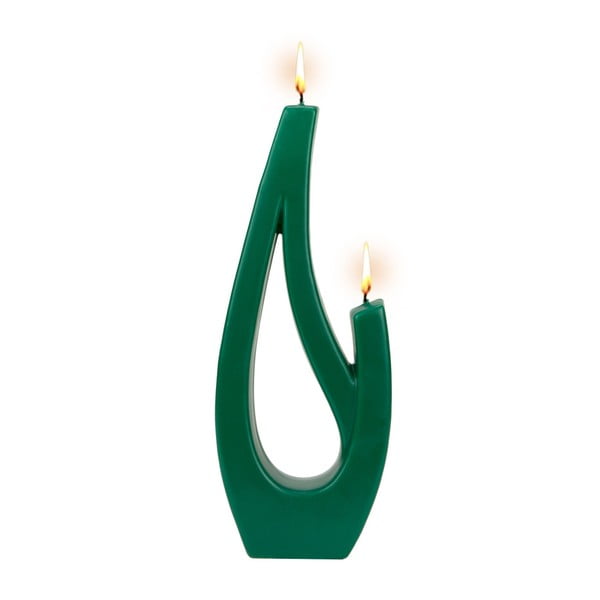 Zelená svíčka Alusi Saba Grande, 12 hodin hoření