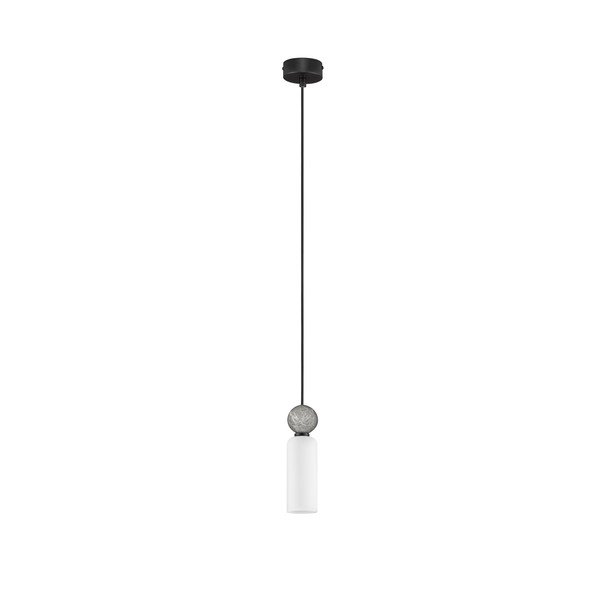 Matt must kivist ripplamp klaasist varjuga, ø 6 cm Filomena - Nova Luce