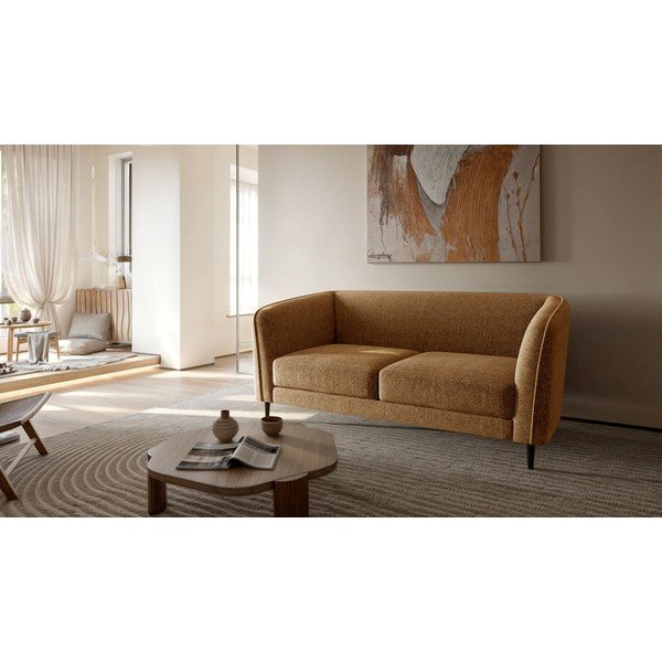 Kollane diivan 160 cm Galbe - Ghado-image-2