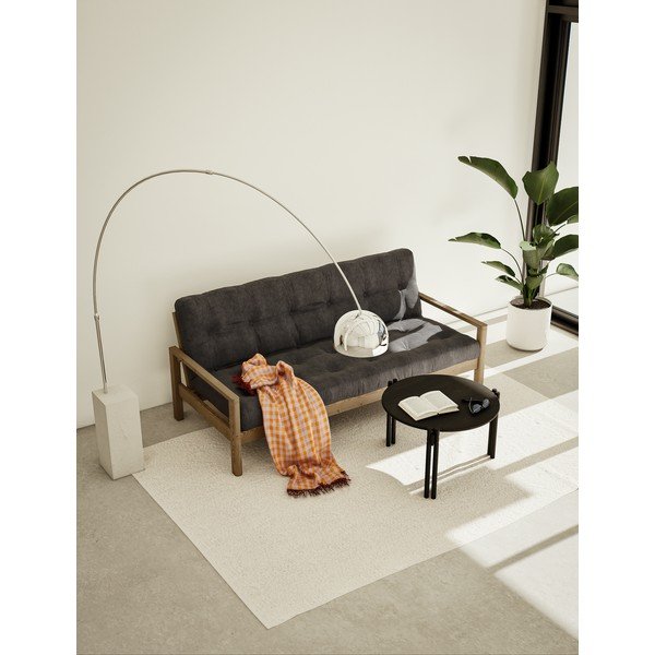 Must ümmargune kohvilaud ø 60 cm Sticks - Karup Design-image-1