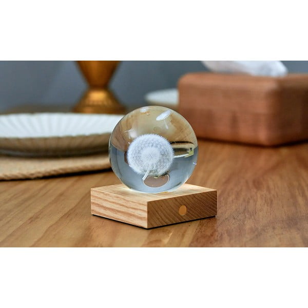 Tumepruun timmitav klaasist lambivari (kõrgus 12 cm) Amber - Gingko-image-4