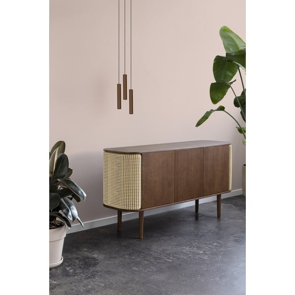 Madal kapp tammepuidust beeži-loodusliku värvusega 150x75 cm, dekooriga 150x75 cm Treasures - UMAGE-image-1