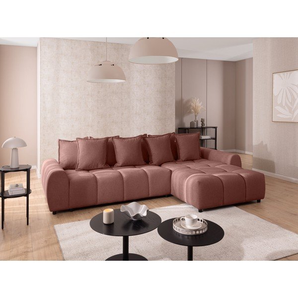 Terrakottapunane nurgadiivan (parem nurk) Albane - Ropez-image-1