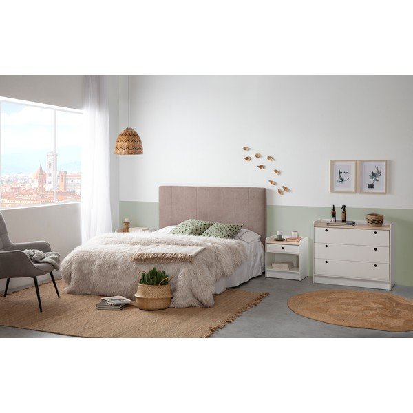 Valge öökapp männipuidust laua pealispinnaga Monte - Marckeric-image-3