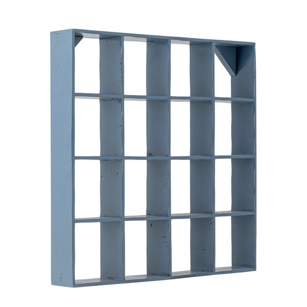 Sinine astmeline riiul taaskasutatud puidust 70 cm Bekka - Bloomingville-image-3