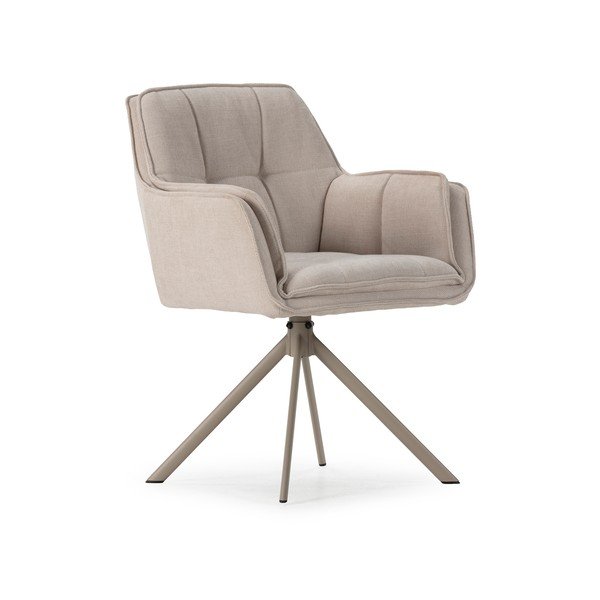 Beežid polsterdatud söögitoolid 2 tk komplektis Keiko - Marckeric