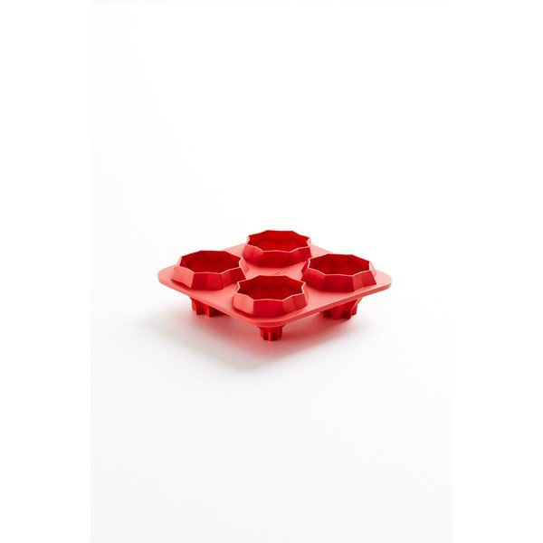 Punane silikoonist küpsetusvorm Fortune Püramiidid - Lékué-image-1