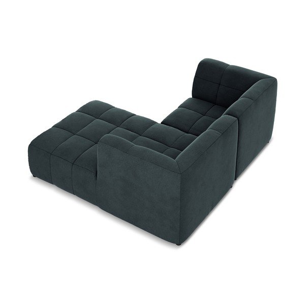 Sinine sametist nurgadiivan (parem nurk/diivanvoodiga) Aloha - Makamii-image-4