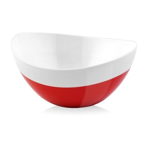 Punase ja valge Livio Duo kauss, 28 cm - Vialli Design