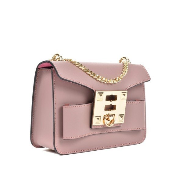 Růžová kožená kabelka Roberta M Ferra Rosa-image-2