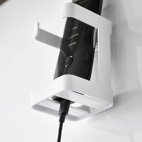 Valge metall nahahooldusseadme hoidik Film Hook – YAMAZAKI-image-3