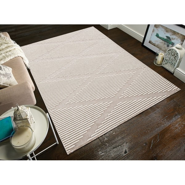 Kreemjas pestav vaip 108x154 cm Lena - Webtappeti-image-1