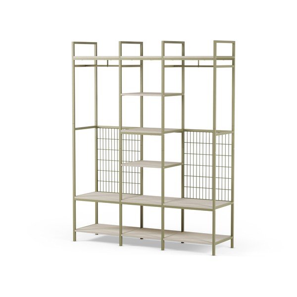 Roheline avatud terasest riidekapp 140x179.5x40 cm Amara - Marckeric-image-4