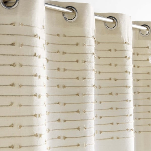 Beež puuvillane kardin 140x240 cm Golden Sunset - douceur d'intérieur-image-1