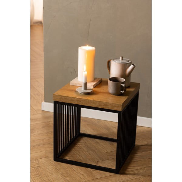 Tammespoonist pealispinnaga abilaud 40x40 cm Strington - Actona-image-1