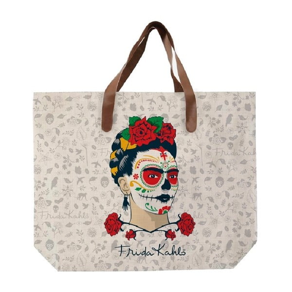 Kunstnahast käepidemega kott Frida Skull, 55 x 40 cm. Frida Scull - Madre Selva