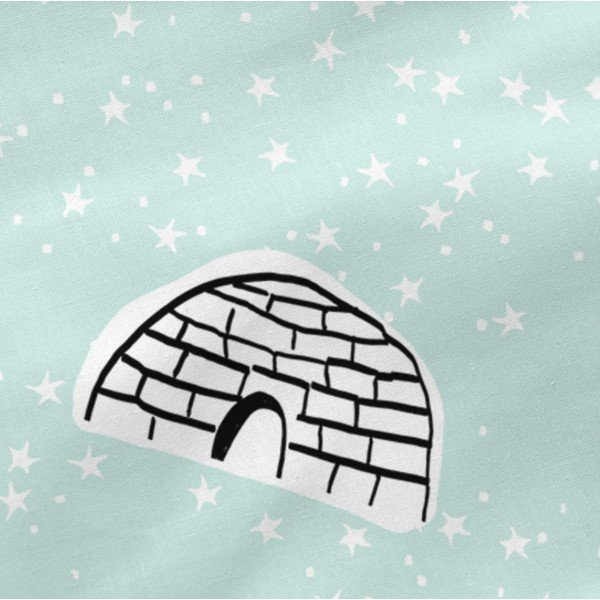 Laste puuvillane lina , 90 x 200 cm Igloo - Moshi Moshi-image-1