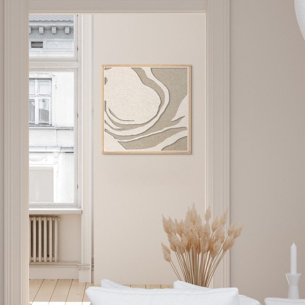 3D-pilt raamiga/akustiline 62x62 cm Silent Whisper 1 - Malerifabrikken-image-1