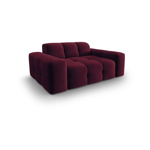 Bordoopunane sametne diivan 156 cm Kendal - Micadoni Home-image-3