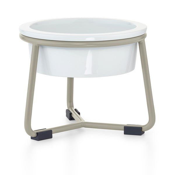 Portselanist koera kauss koos alusega ø 20 cm Pranzo Greige M - MiaCara