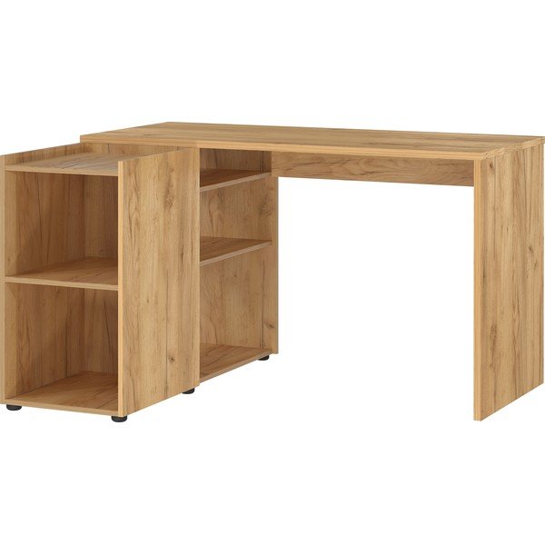 Töölaud tammepuust 129x107 cm Olvera - Germania-image-1