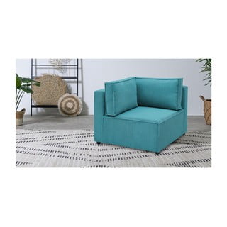 Sinine velvetist diivanimoodul, muutuv  Nihad modular - Bobochic Paris