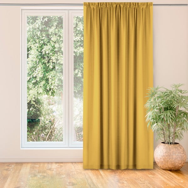 Sinepi värvi kardin 300x300 cm Carmena - Homede-image-1