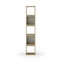 Roheline-tammedekooriga raamaturiiul 32x167 cm Lofty - Marckeric