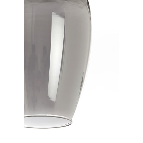 Tumehall-pronksivärvi rippvalgusti klaasist varjuga ø 35 cm Lukaro - Light & Living-image-3