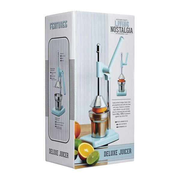 Käsitsi kasutatav sinise kangiga mahlapress Living Nostalgia - Kitchen Craft-image-2