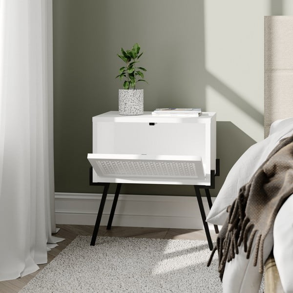 Valge öökapp Naive - Kalune Design-image-1