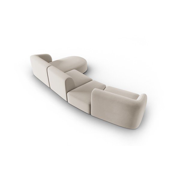 Beež sametist nurgadiivan (parem nurk) Paolo - Milo Casa-image-3