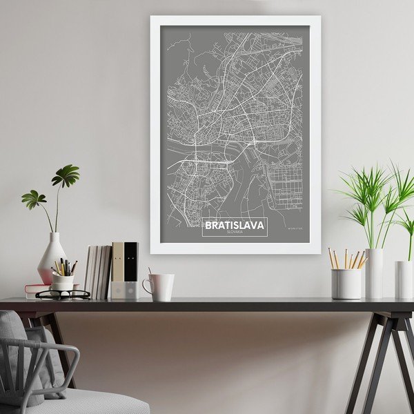 Plakat raamis 40x55 cm Bratislava - Wallity-image-1
