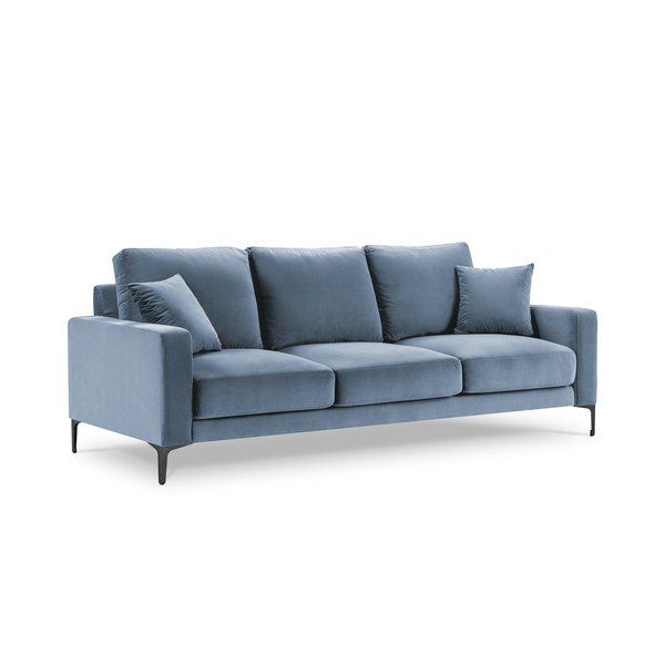 Helesinine sametist diivan 220 cm Harmony – Kooko Home-image-3