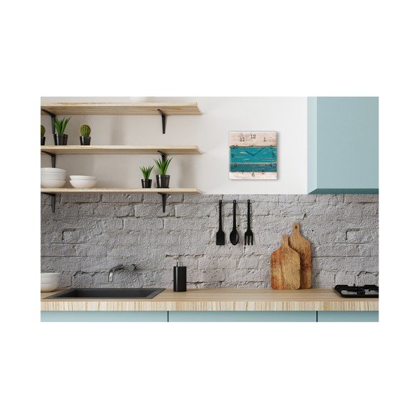 Seinakell Klaaskell , 30 x 30 cm Blue Wood - Styler-image-1