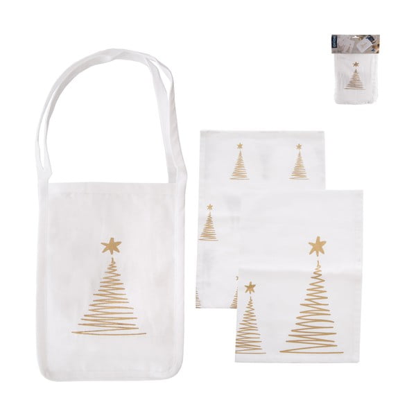 Jõulumotiividega puuvillaste rätikute ja koti komplekt 50x70 cm - Orion