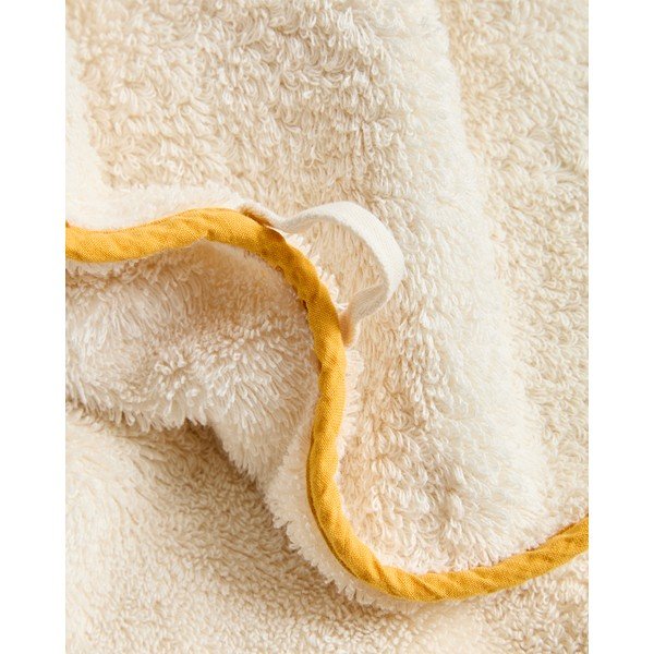 Kollane/valge frotee-puuvillane rätik 50x90 cm Sedora - Kave Home-image-4