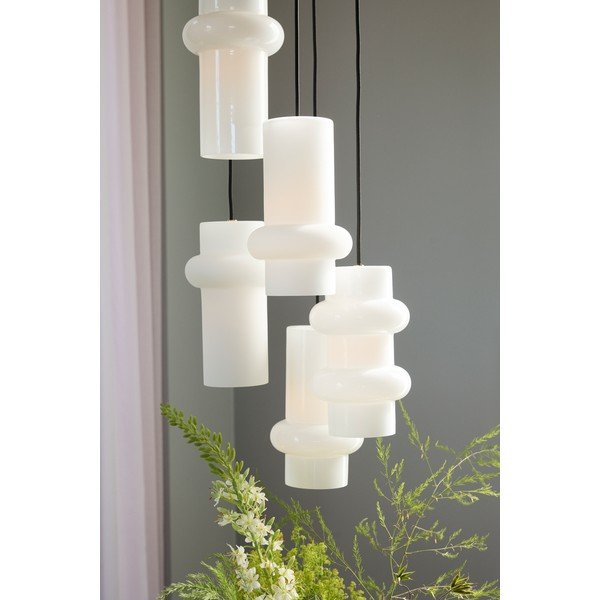 Valge klaasist ripplamp ø 15 cm Pilule - Hübsch-image-2