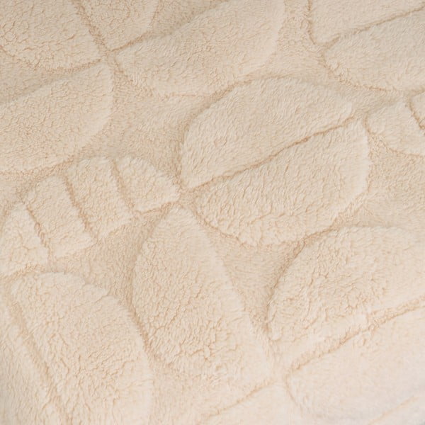 Beež mikroplüüsist tekk 130x160 cm Mid Century - Casa Selección-image-2