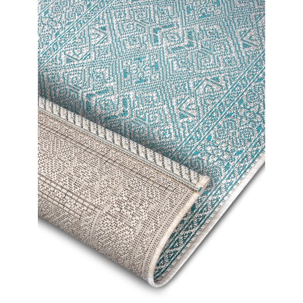 Türkiissinine ja beež õuejooksja , 70 x 300 cm Cuadrado - NORTHRUGS-image-4