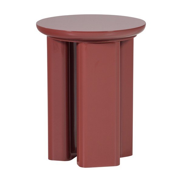 Läikiv ümmargune abilaud ø 40 cm Orivo - WOOOD