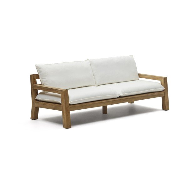 Valge aia diivan teakpuidust Forcanera - Kave Home-image-4