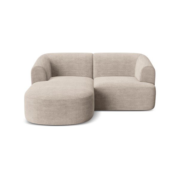 Helepruun kordvelvetist nurgadiivan (vasak nurk/diivanvoodiga) Campi - Cosmopolitan Design-image-2