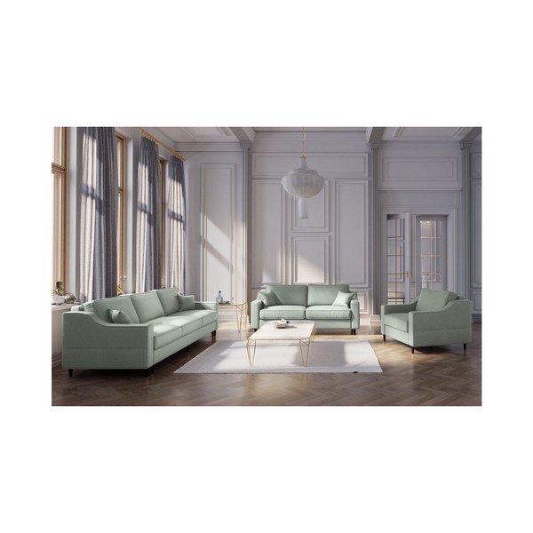 Světle zelená dvoumístná pohovka Mazzini Sofas Narcisse-image-3