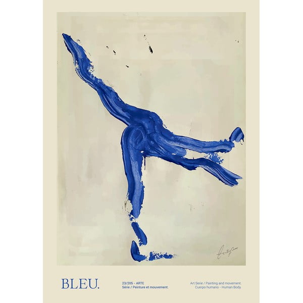 Plakat 50×70 cm Bleu – The Poster Club